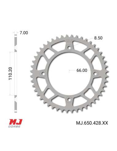 Corona MJ para KTM 80 MX