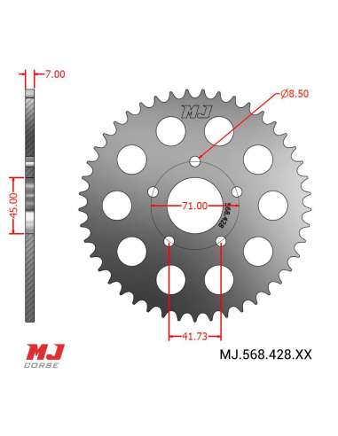 MJ-Hintere Kettenräder Für RMH 125