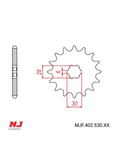 Front sprocket Yamaha XS 650 74-83