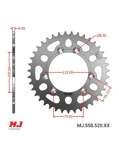 Corona MJ per BETA ALP 250 89-99