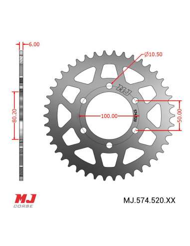 Corona MJ para BIMOTA SB6 R