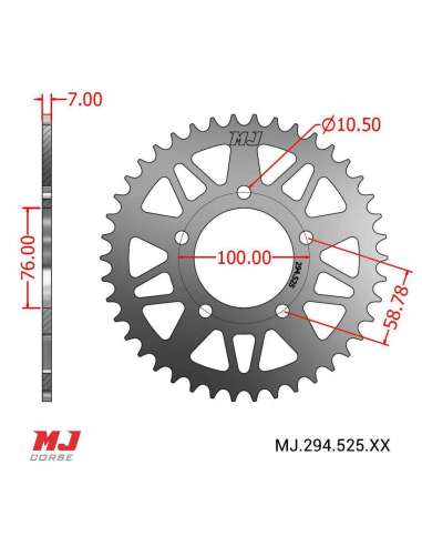 MJ-Hintere Kettenräder Für Benelli 750 S 18-24