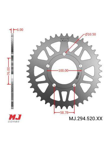 Corona MJ para QJ Motor SKR 700