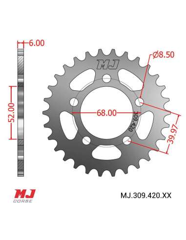 MJ-Hintere Kettenräder Für TALARIA Sting R L1e