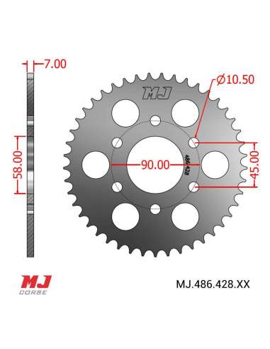 Couronne MJ compatible avec UM Renegade Commando 125