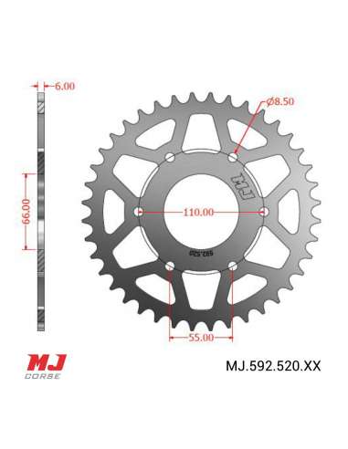 Corona MJ per Triumph SPEED 400