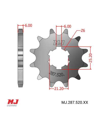 Front sprocket OSSA Desert 350