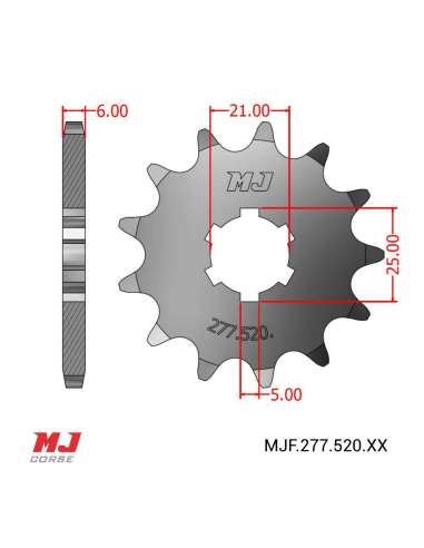 Pignon compatible avec OSSA Explorer 250