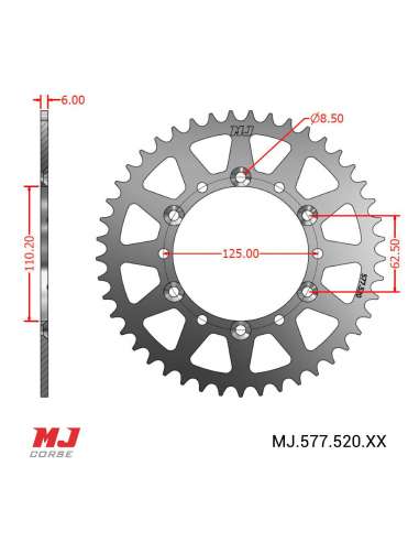 Couronne MJ compatible avec BETA REV 3