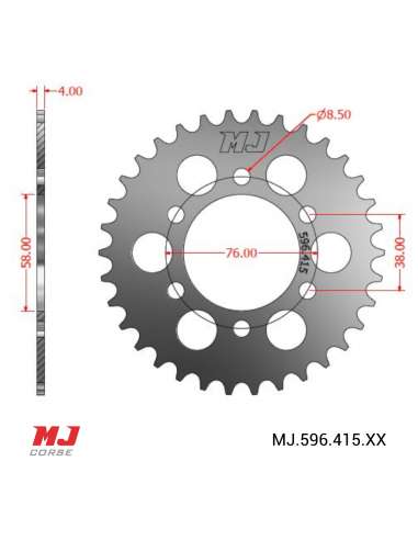 Corona MJ para CASAL K168 BOSS 80-90