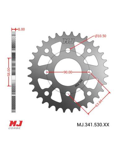 Couronne MJ compatible avec LEONART RAPTOR 350