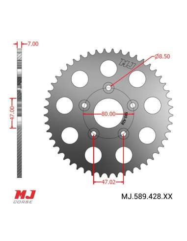 Corona MJ para MONTESA BRIO 125