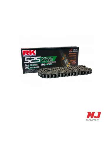 Chaîne RK XW-Ring XRE renforcée 118 maillons au pas 525 en negro