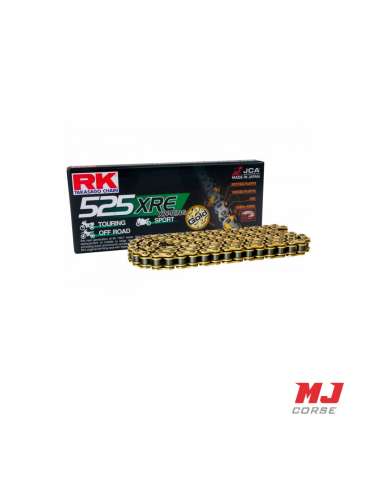 RK chain XW-Ring XRE reinforced 118 links 525H in gold