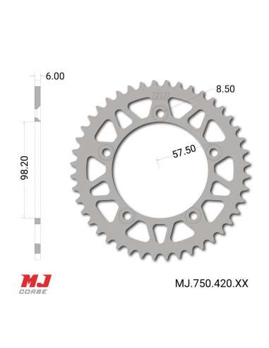 Corona MJ para KTM 65 SX 1998-2023