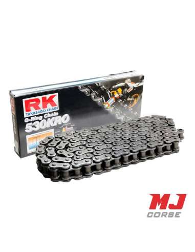 RK chain with o-ring reinforced 136 links 530H in black