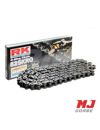 RK chain with o-ring reinforced 136 links 525H in black