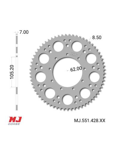 MJ-Hintere Kettenräder Für TM 80 Enduro