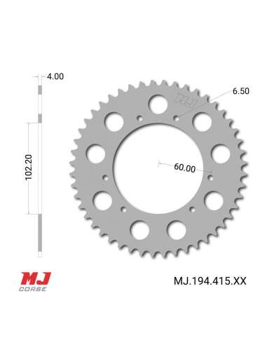 Rear sprocket for Clipic Hit 3 Replica