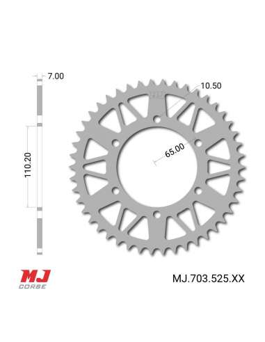 Corona MJ para Yamaha MT-07 ABS 2014-2020