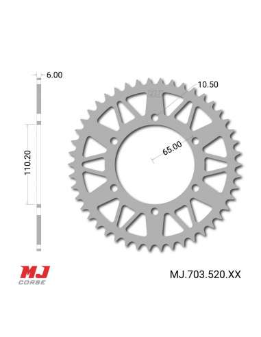 Corona MJ para Yamaha MT-03 2016-2022