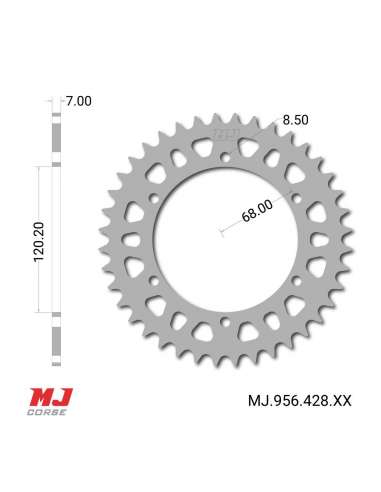 Corona MJ per Yamaha TZR 80 R 1996