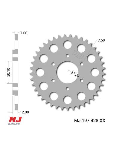 MJ-Hintere Kettenräder Für ISO GT 125