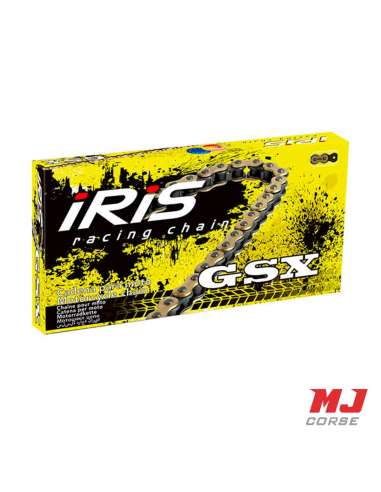 IRIS GSX Chain 136 links 428H in gold and black