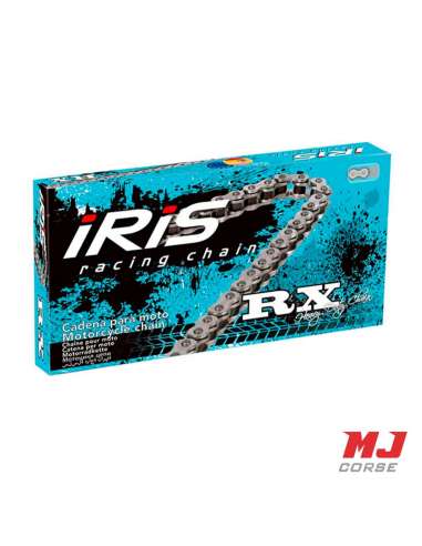 Cadena IRIS RX reforzada 136 eslabones paso 428 en plata