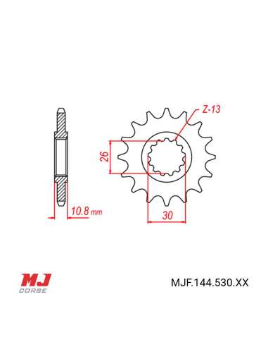 Pignone per Yamaha YZF 1000 R1 1998-2014