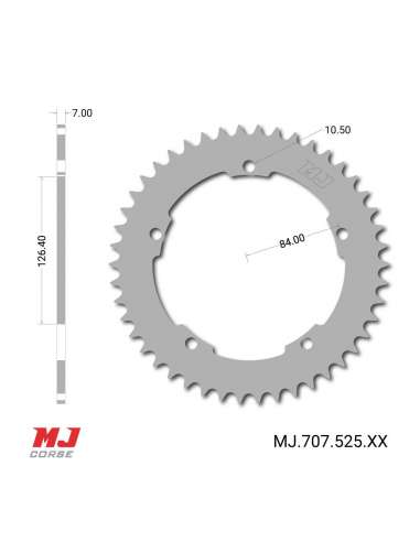 Corona MJ para Kawasaki H2 R