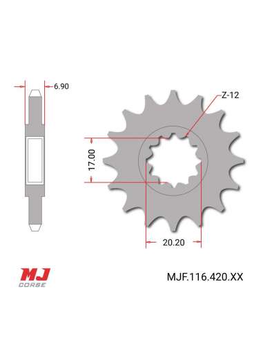 Front sprocket Generic Trigger 50 X pitch 415