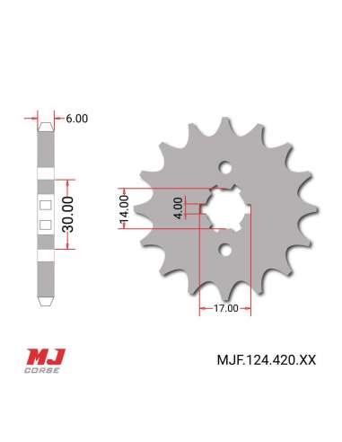 Front sprocket Honda Monkey 125