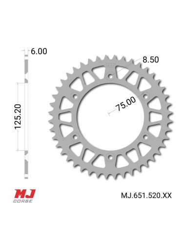 MJ-Hintere Kettenräder Für Husaberg FS 650 2003-2008