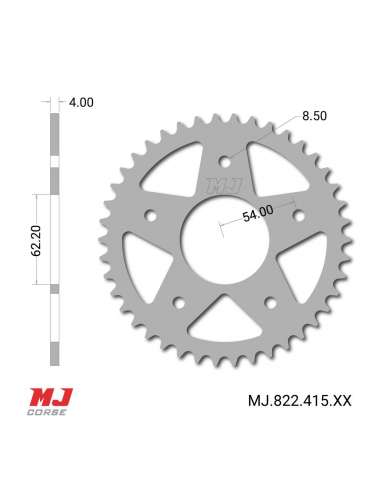 MJ-Hintere Kettenräder Für Metrakit GP 125
