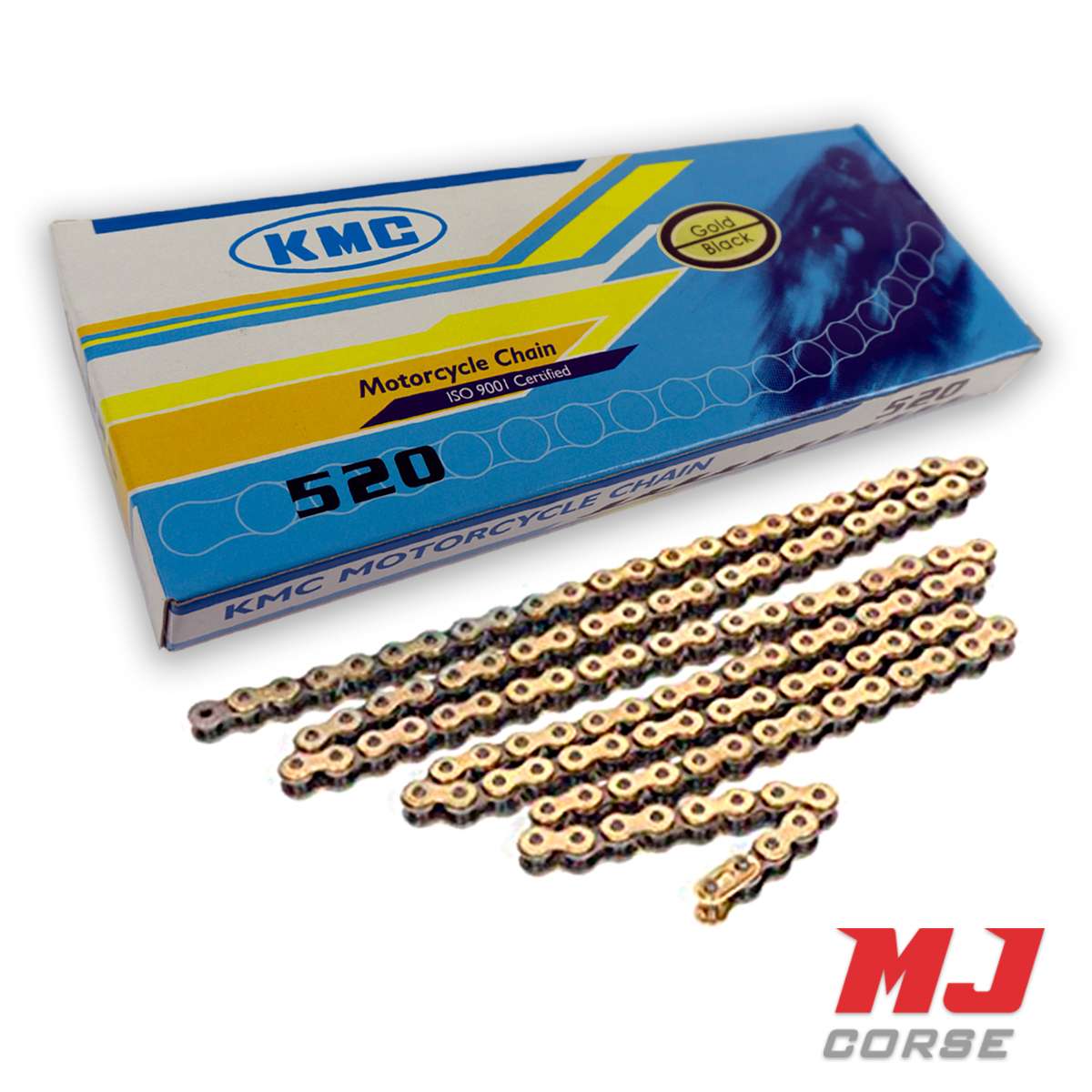 KMC Chain 118 links 520H in gold - MJ Corse