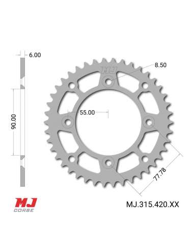 MJ-Hintere Kettenräder Für IMR MX 50