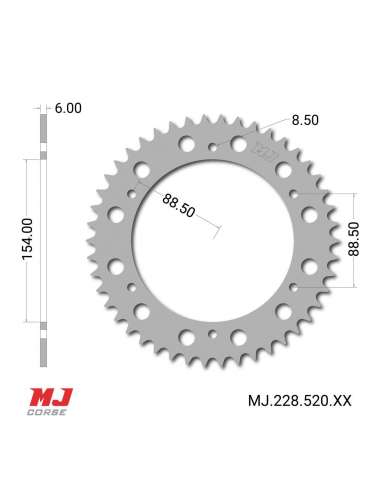 MJ-Hintere Kettenräder Für Gilera 125 Replica