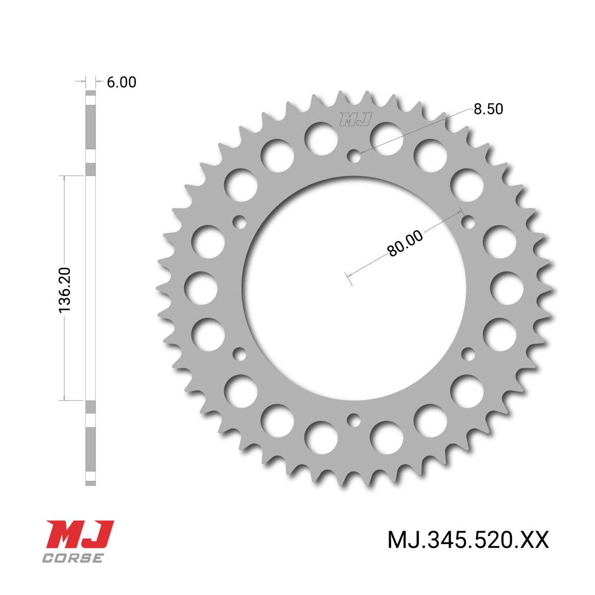 MJ Hintere Kettenräder Für Fantic 240 MJ Corse