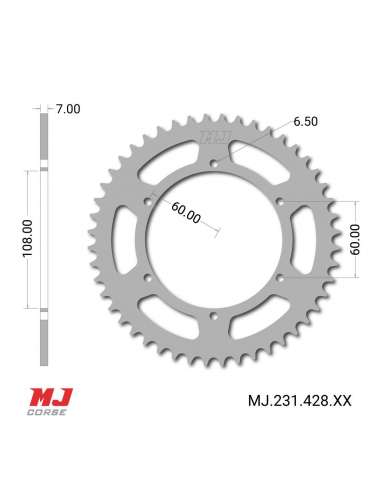 Corona MJ para Derbi GPR 125 4T 2009-2013