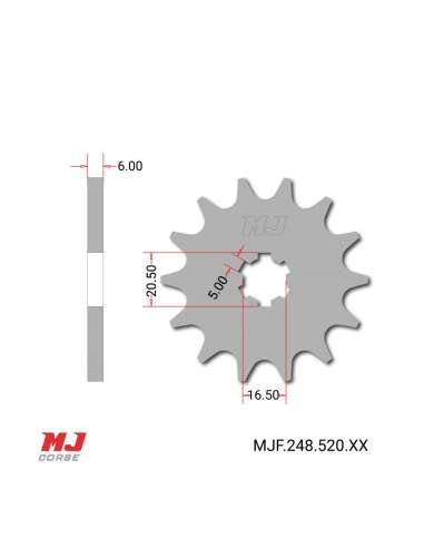 Piñón para Derbi 2002 Gran Prix 188cc