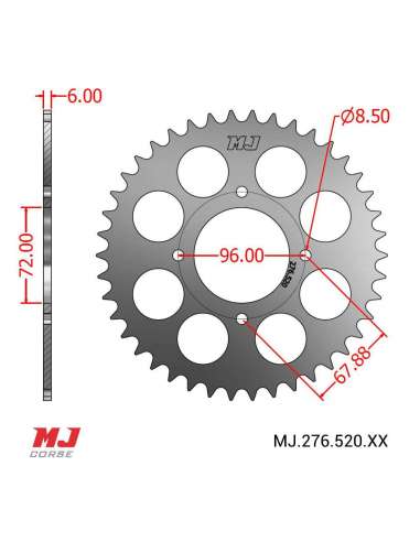 Corona MJ para Suzuki SP 400 79-82