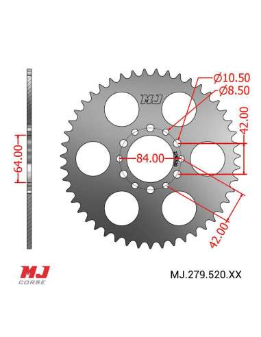 Corona MJ para Suzuki GSX 250 Katana 82-84