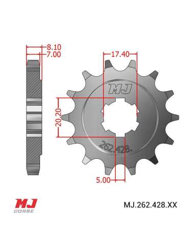 Pignone per Montesa Brio 80