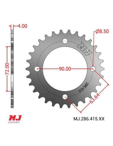 Corona MJ para KTM SM 25