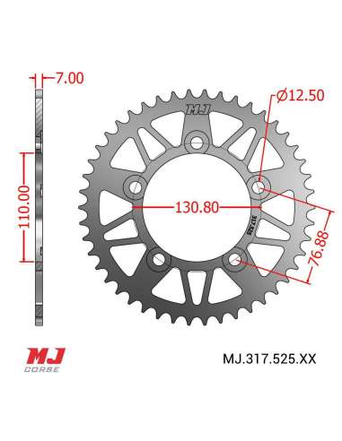 Couronne MJ compatible avec BMW S1000 XR 14-20