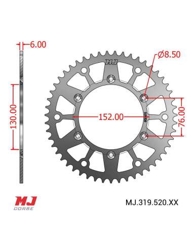 Corona MJ para 650 Xchallenge 07-08