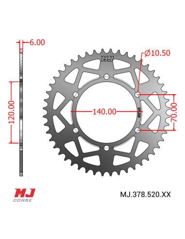 Corona MJ per Kawasaki W 800 2011-2016