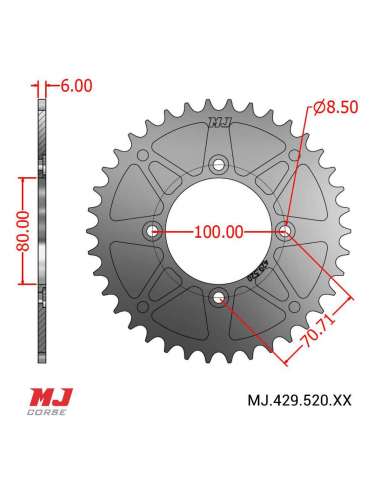 Corona MJ para TRRS Raga Racing RR 2017-2020