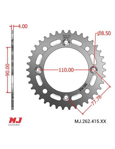 MJ-Hintere Kettenräder Für KTM SX-E5 Electrica